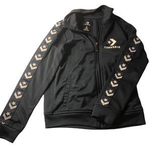 Boys 5-6 Converse Star Chevron Navy Zip Track Jacket, soft lining